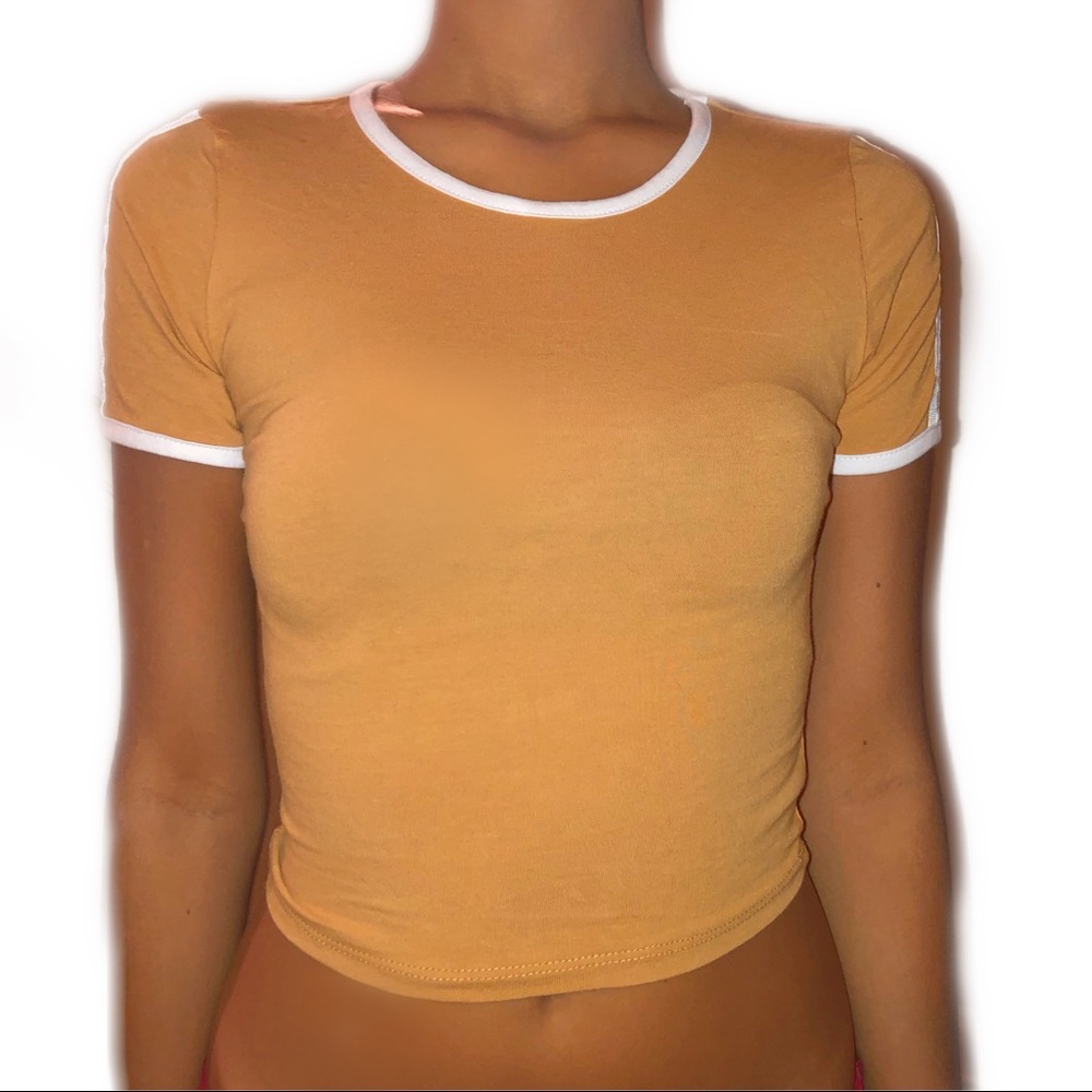Double Stripe Sleeved Crop